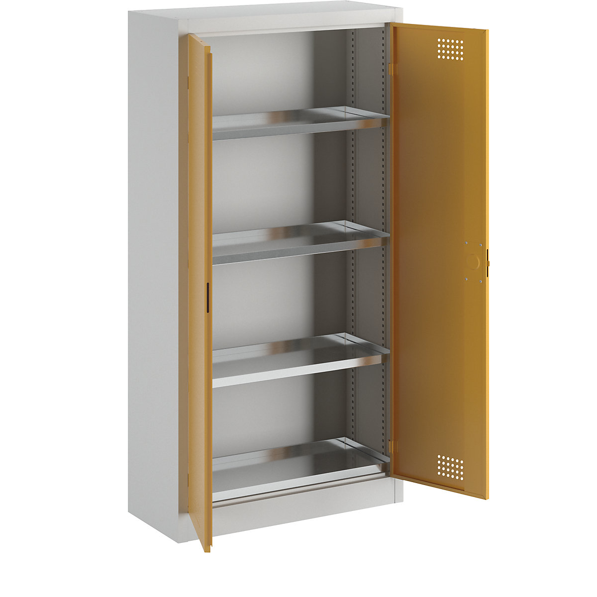 Umweltschrank eurokraft basic Höhe 1800 mm, 3 Wannenböden – Bild 3