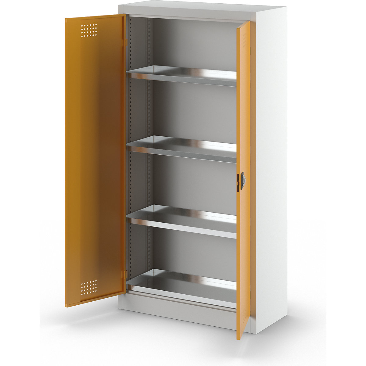 Umweltschrank eurokraft basic Höhe 1800 mm, 3 Wannenböden – Bild 4