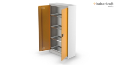 Umweltschrank eurokraft basic Höhe 1800 mm, 3 Wannenböden – Bild 7