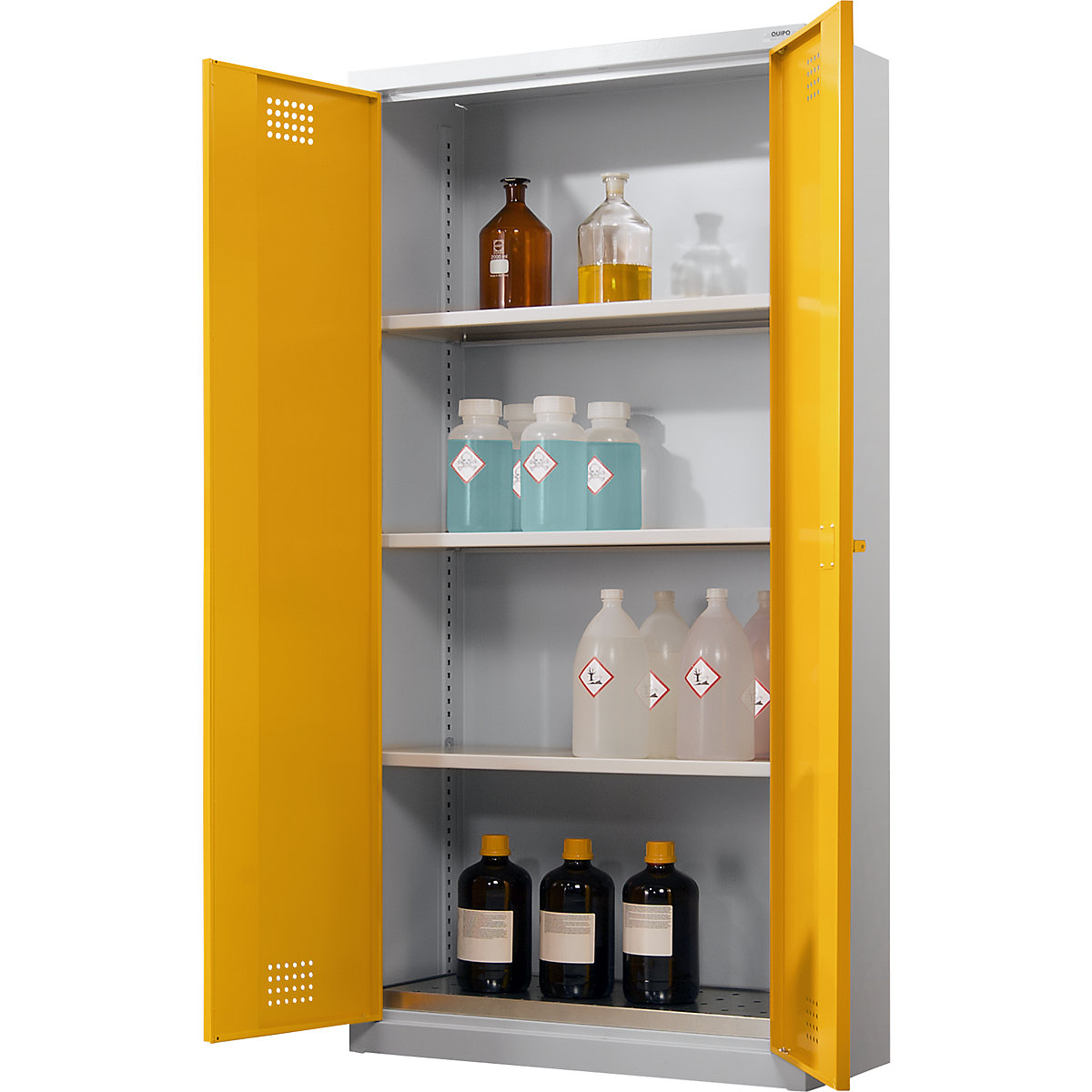 Umweltschrank eurokraft basic Höhe 1800 mm, 3 Wannenböden – Bild 10