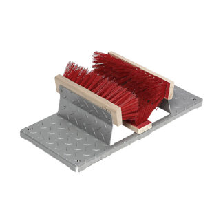 Schuhreiniger VAR aus Stahl-Tränenblech